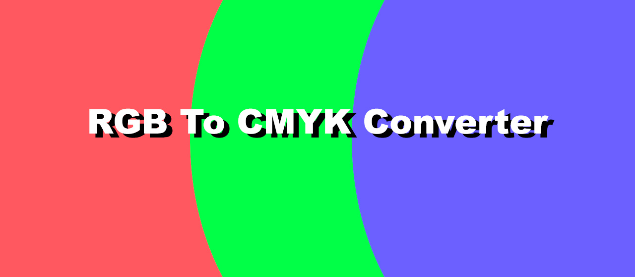 RGB to CMYK converter